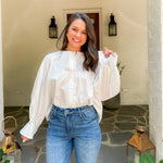 Aragon Creme Cotton Poplin Shirt FRNCH