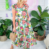 Aria Banana Pops Maxi Dress Maude Vivante