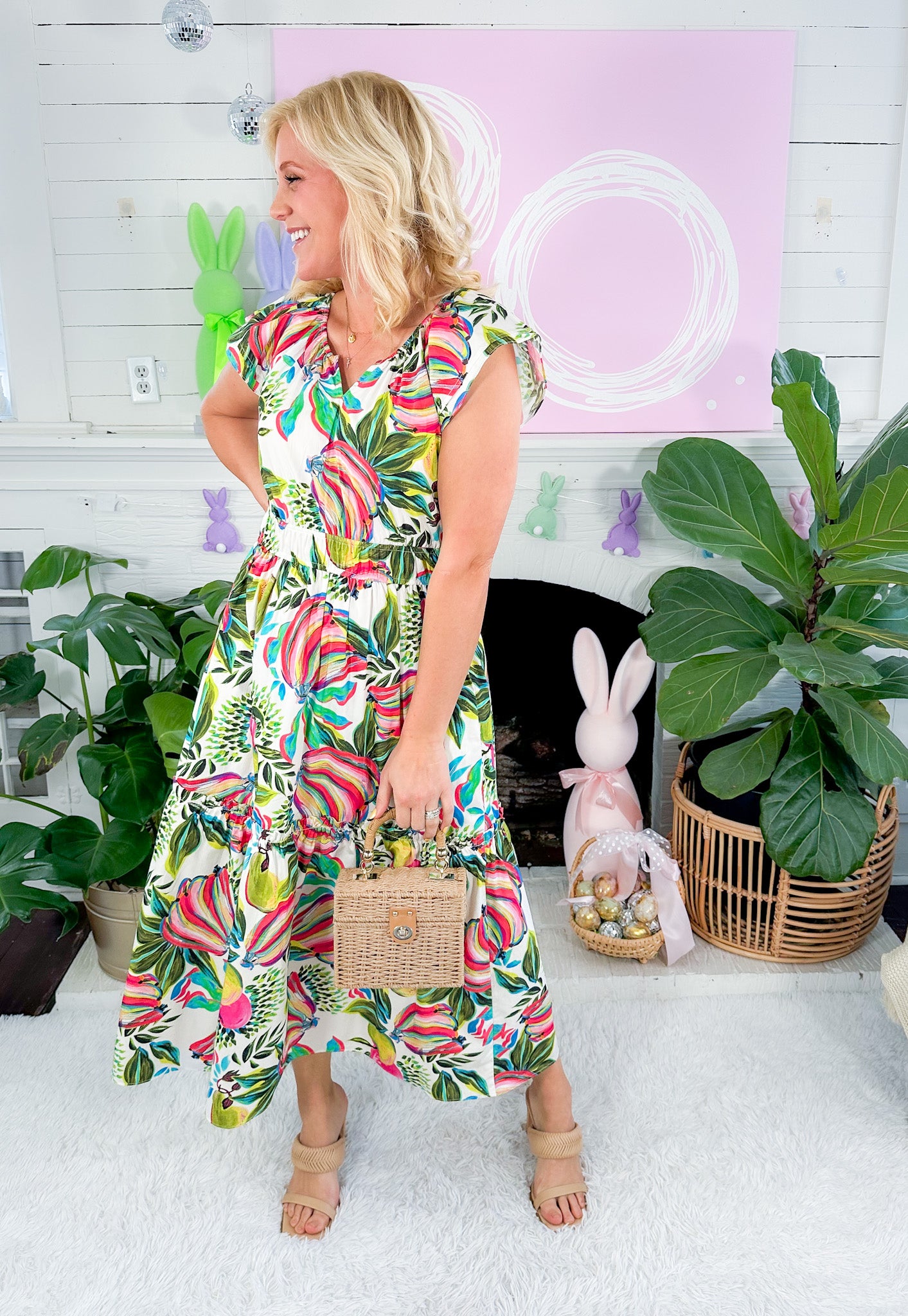 Aria Banana Pops Maxi Dress Maude Vivante