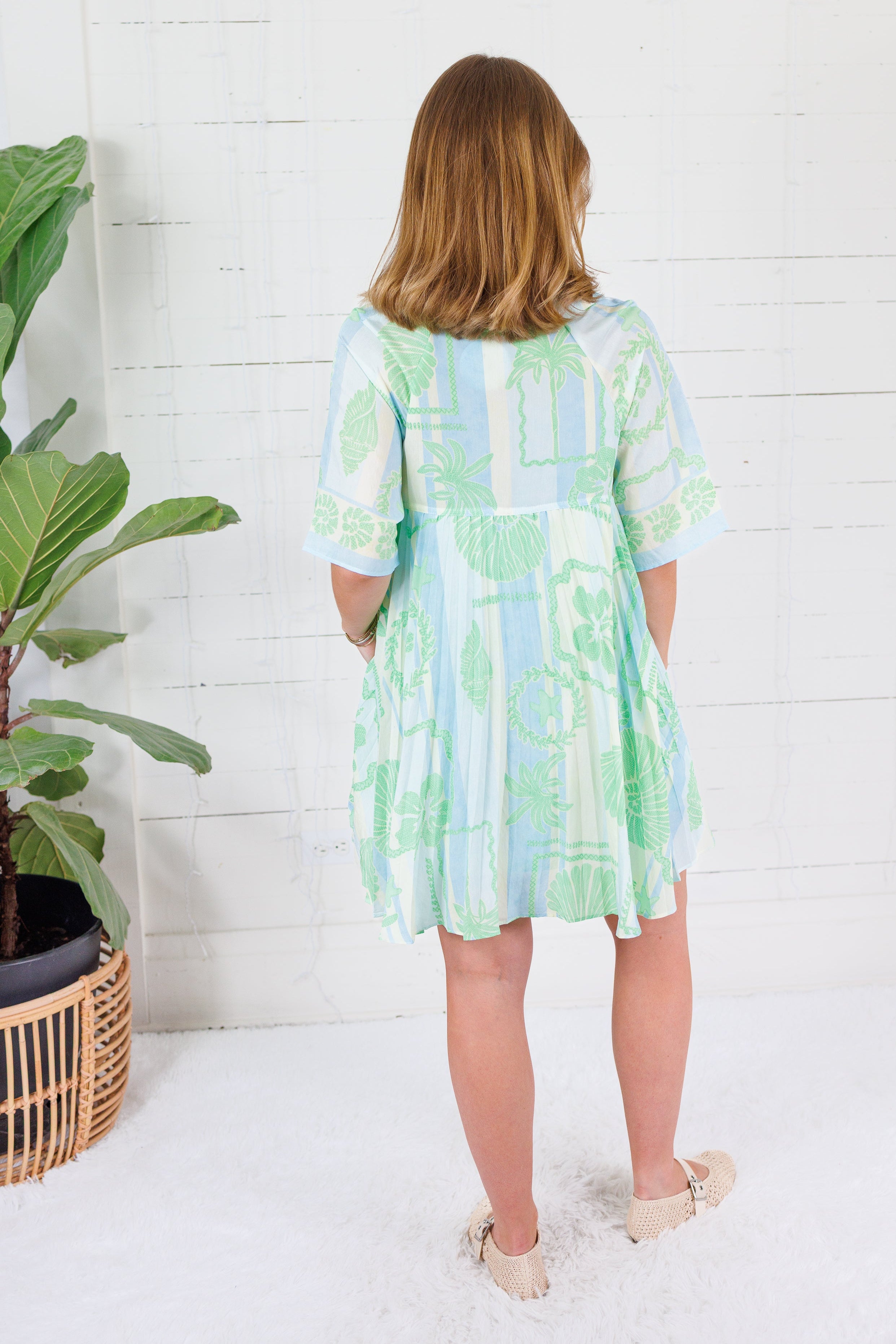 Arielle Sea Shell Shirt Dress