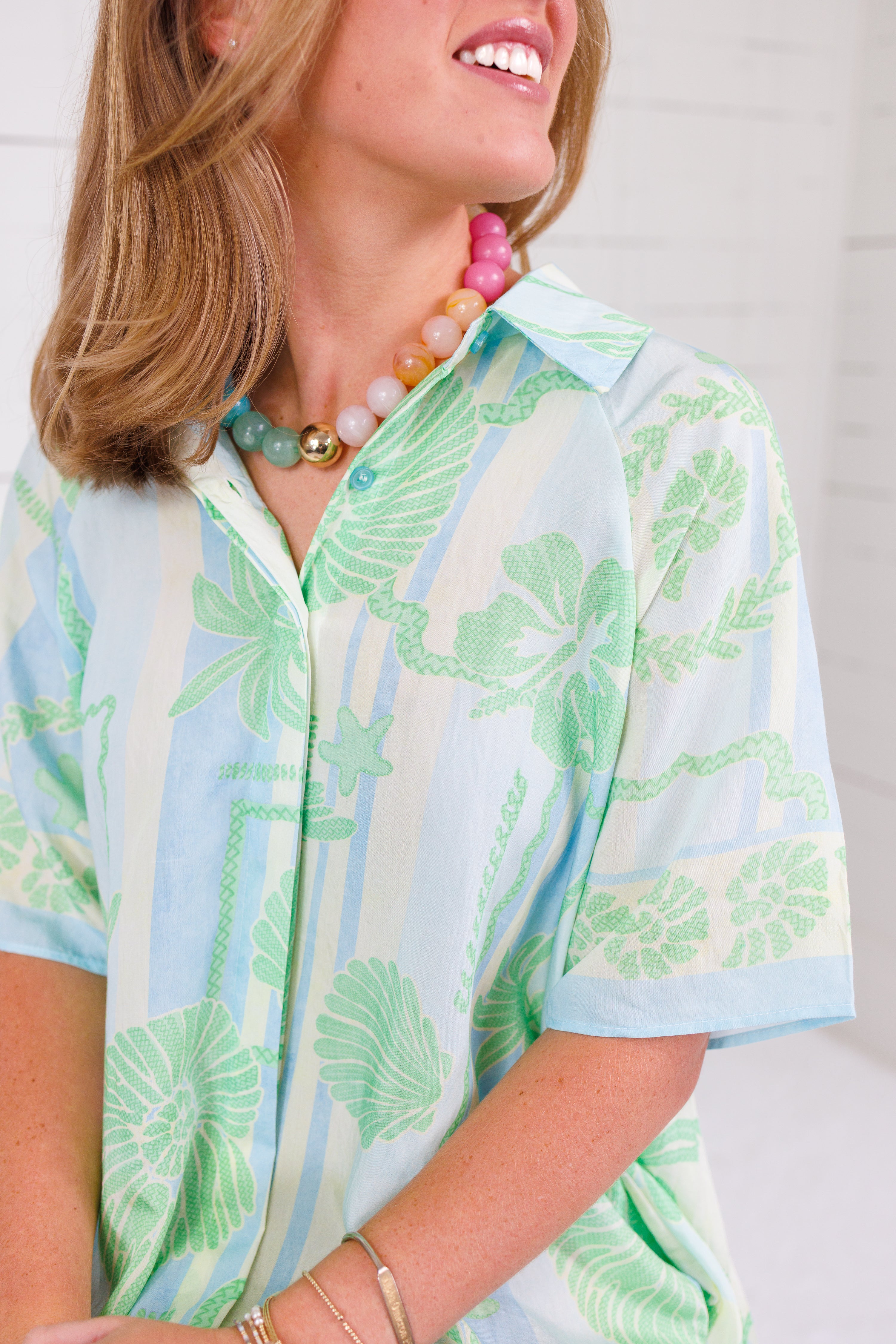 Arielle Sea Shell Shirt Dress