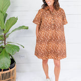 Arlene Brown Fawn Mini Dress Entro