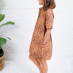 Arlene Brown Fawn Mini Dress Entro