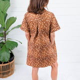 Arlene Brown Fawn Mini Dress Entro