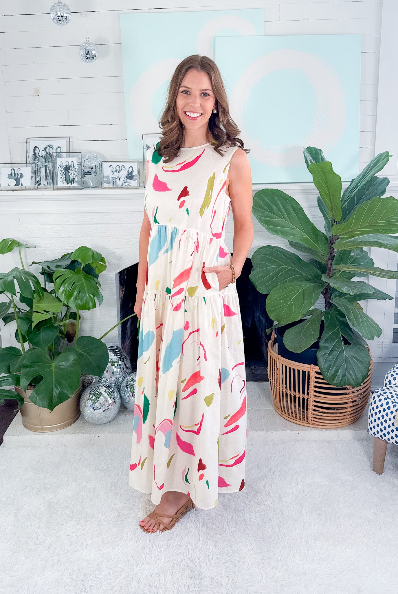 Arlo Palette Play Maxi Dress Crosby by Mollie Burch