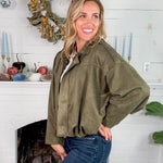 Army Green Pilot Bomber Jacket