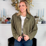 Army Green Pilot Bomber Jacket