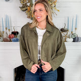 Army Green Pilot Bomber Jacket