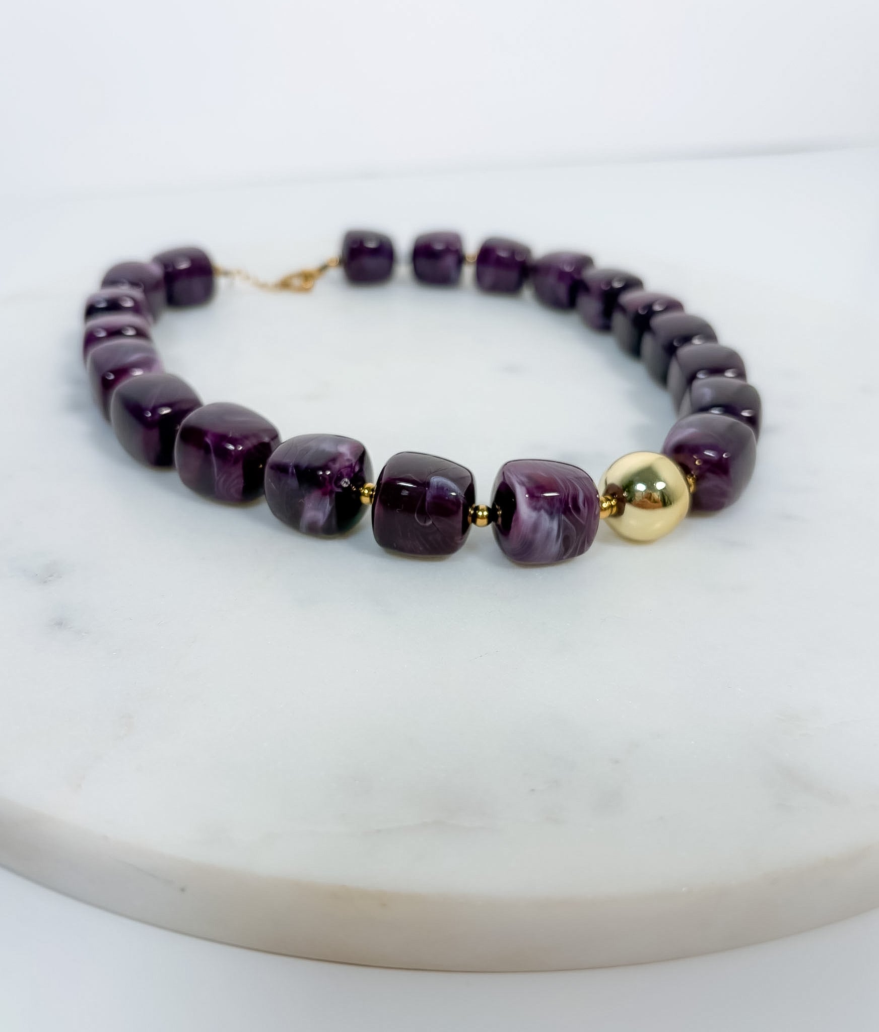 Arnette Amethyst Beaded Necklace