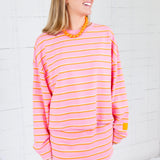 Arnold Pink + Orange Striped Skort