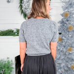 Ash Grey Crystal Bow Sweater Molly Bracken