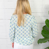 Ashley Sweetbriar Lattice Blue Top Mary Square