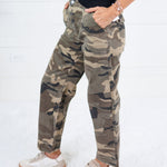 Ashton Camo Wide Leg Barrel Jean Kut