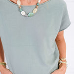Aspen Sage Boatneck Sweater Be Cool
