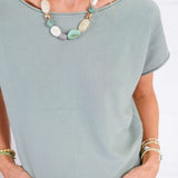 Aspen Sage Boatneck Sweater Be Cool