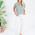 Aspen Sage Boatneck Sweater Be Cool