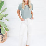 Aspen Sage Boatneck Sweater Be Cool