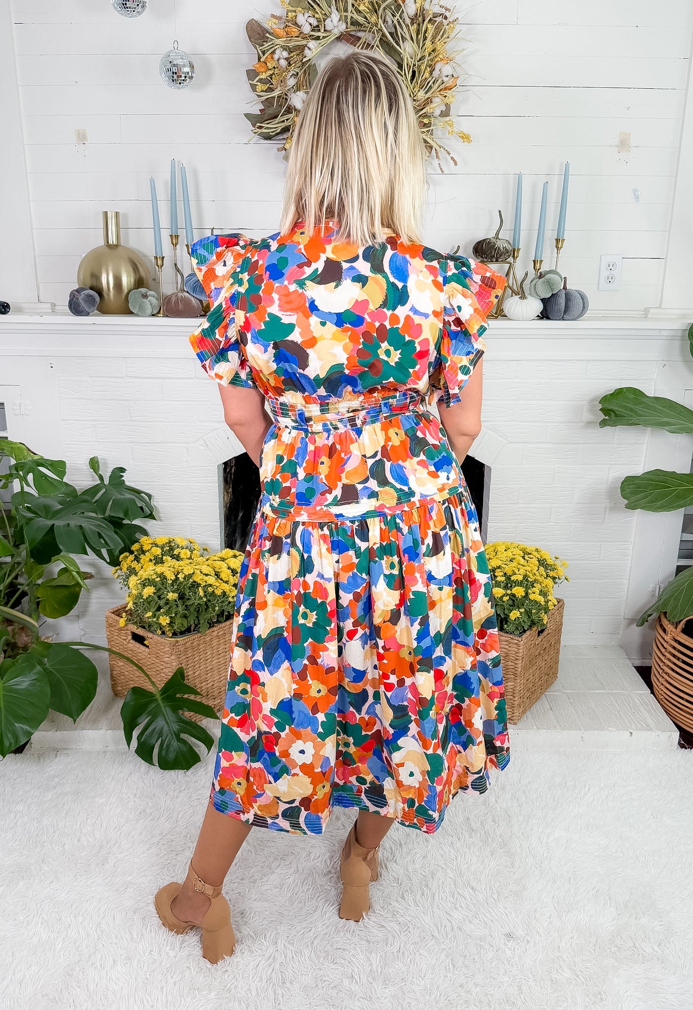 Astor Wildflower Whirl Midi Dress Prosperina