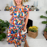 Astor Wildflower Whirl Midi Dress Prosperina