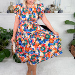 Astor Wildflower Whirl Midi Dress Prosperina