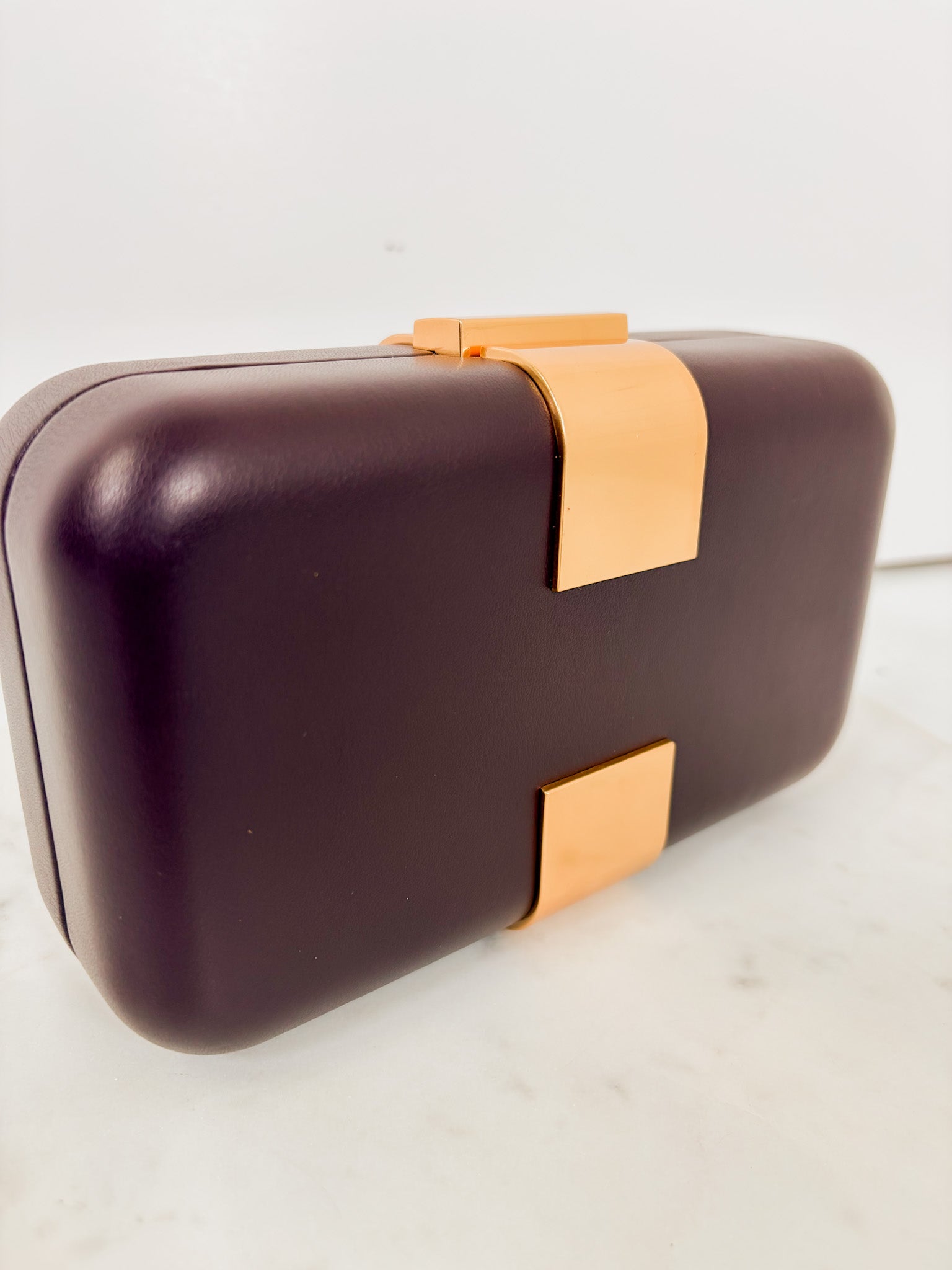 Atenas Burgundy Clutch