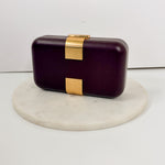 Atenas Burgundy Clutch