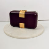 Atenas Burgundy Clutch
