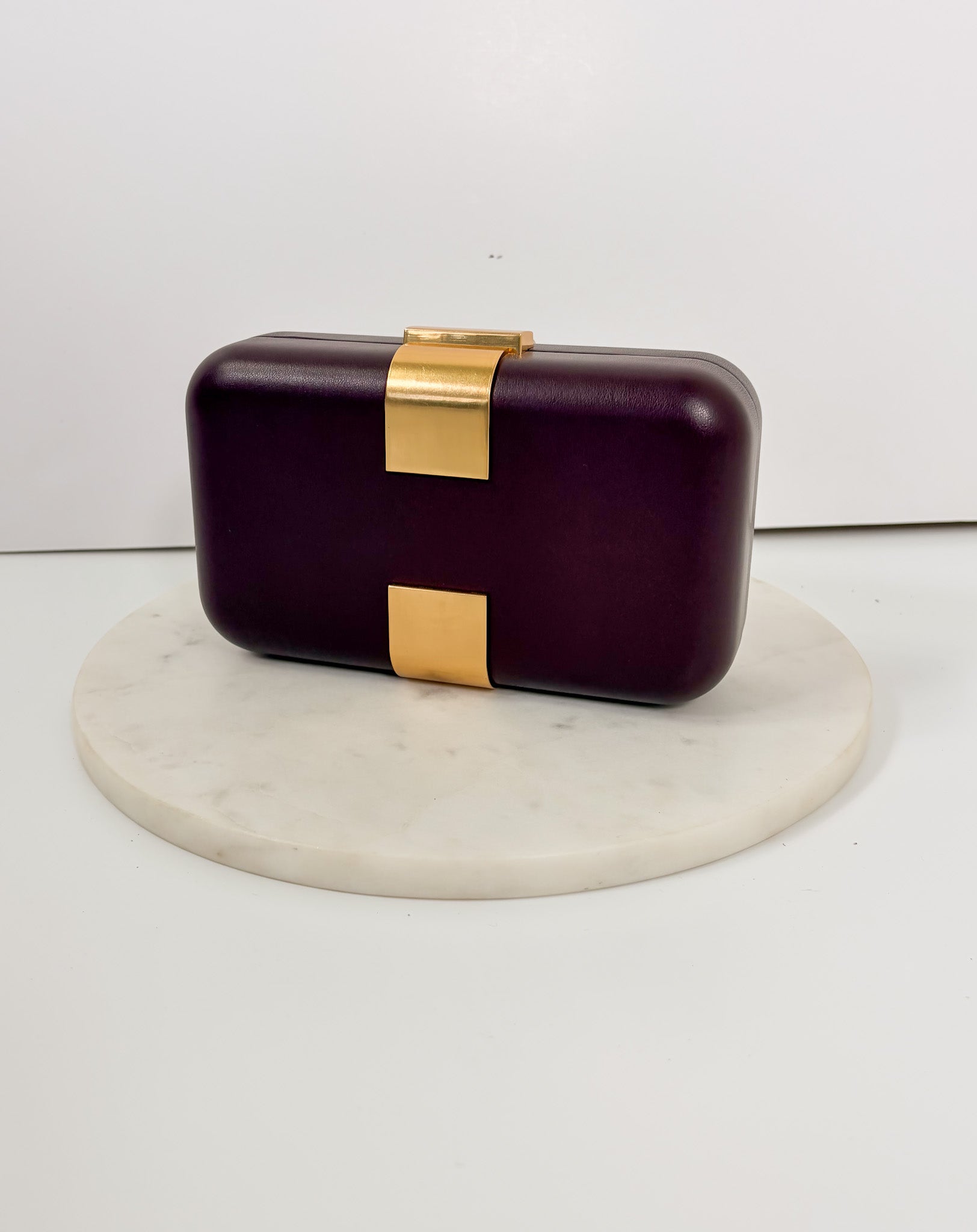 Atenas Burgundy Clutch