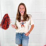 Auburn Tigers Mascot Flag Natural Tee