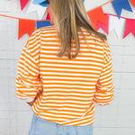 Auburn War Eagle Orange + White Hi-Dive Sweatshirt