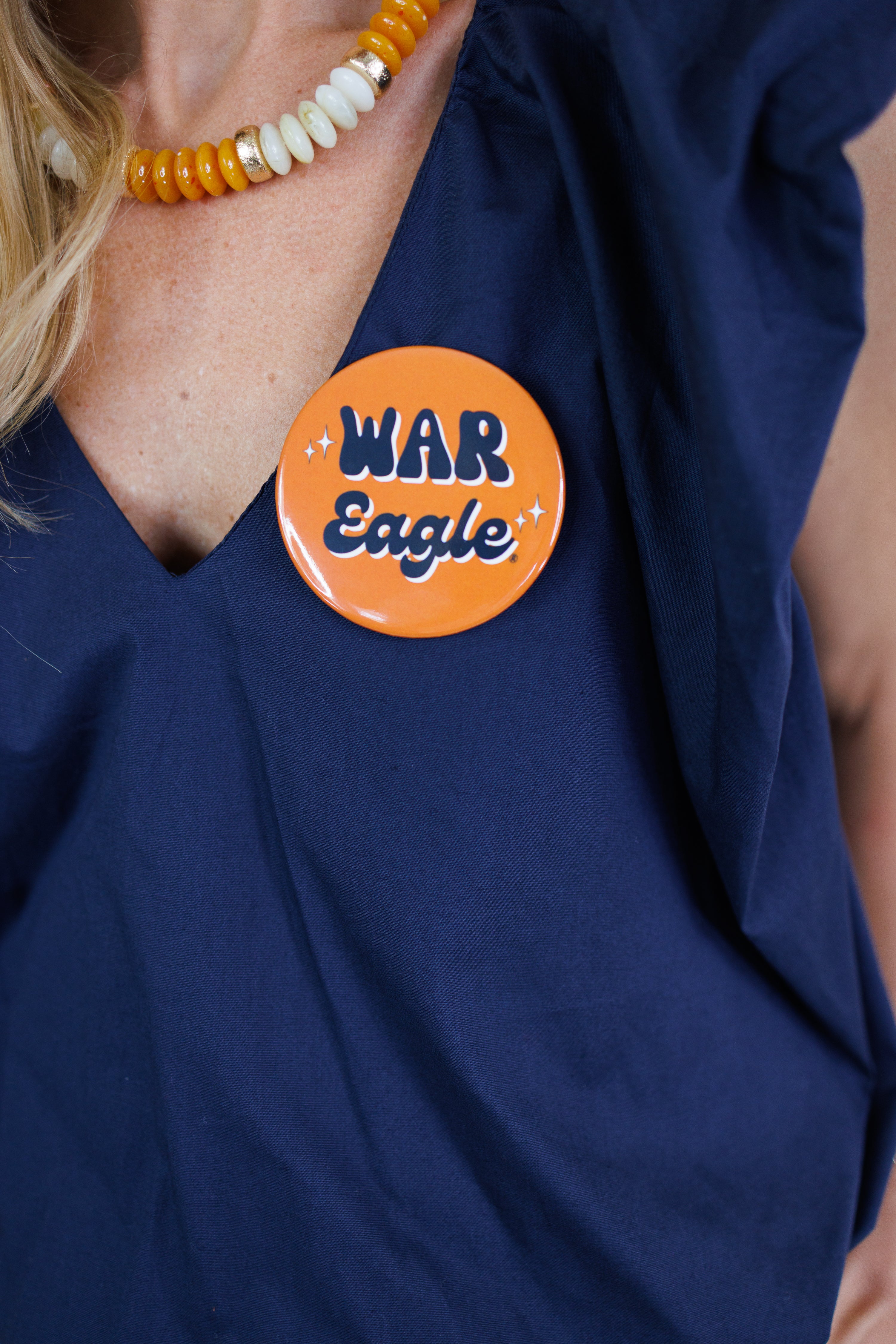 Auburn Retro War Eagle Gameday Button