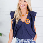Auburn Retro War Eagle Gameday Button