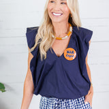 Auburn Retro War Eagle Gameday Button