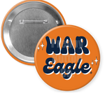 Auburn Retro War Eagle Gameday Button