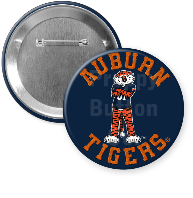 "Auburn Tigers Aubie" Gameday Button