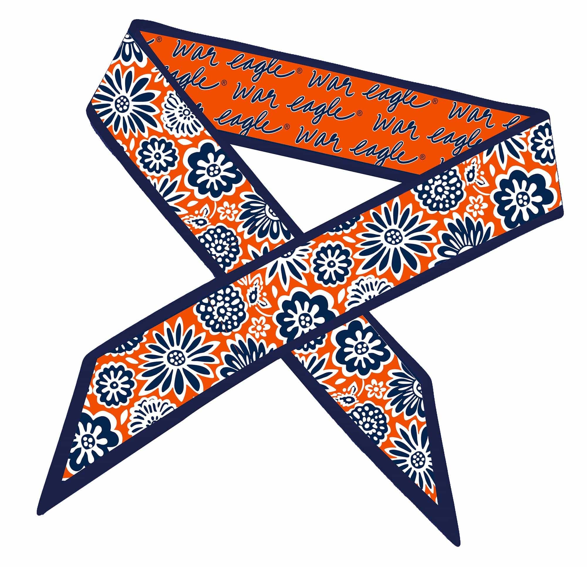 Auburn Tigers Twilly Scarf1