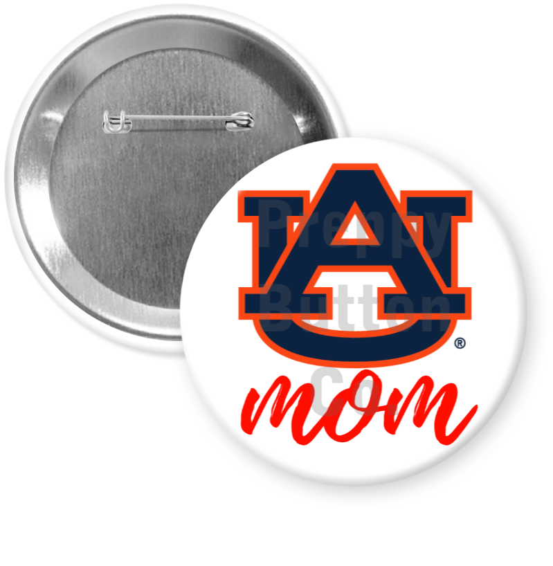 Auburn University Mom Gameday Button