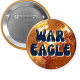 Auburn War Eagle Disco Ball Gameday Button