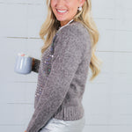 Austin Greige Iridescent Spangle Sweater Compania Fantastica