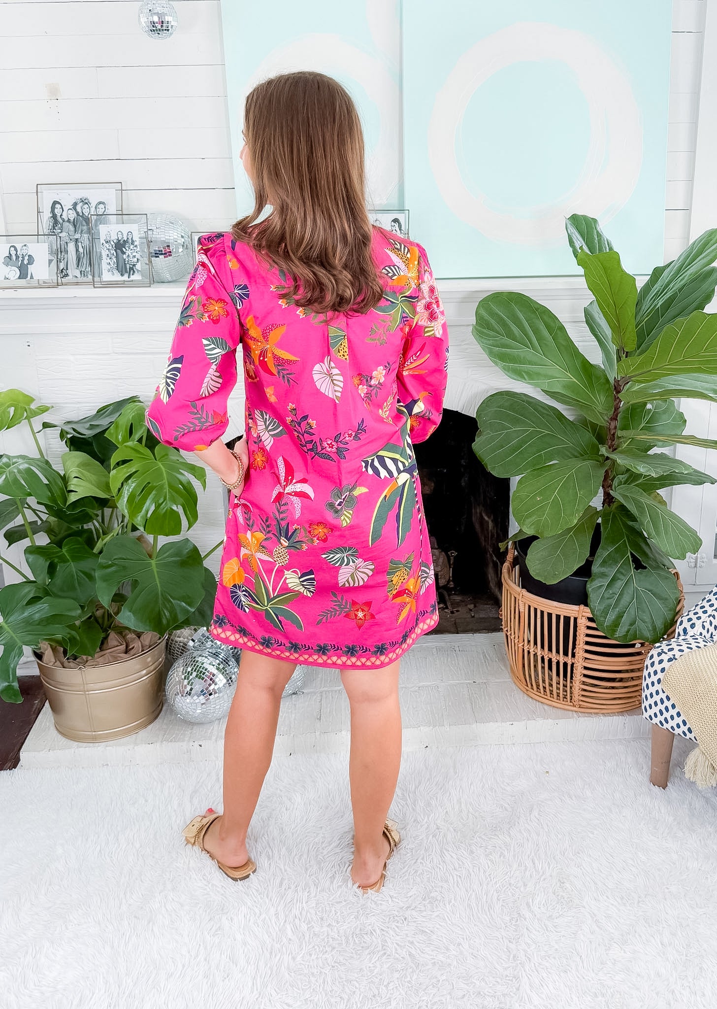 Ava Raspberry Bloom Dress Maude Vivante