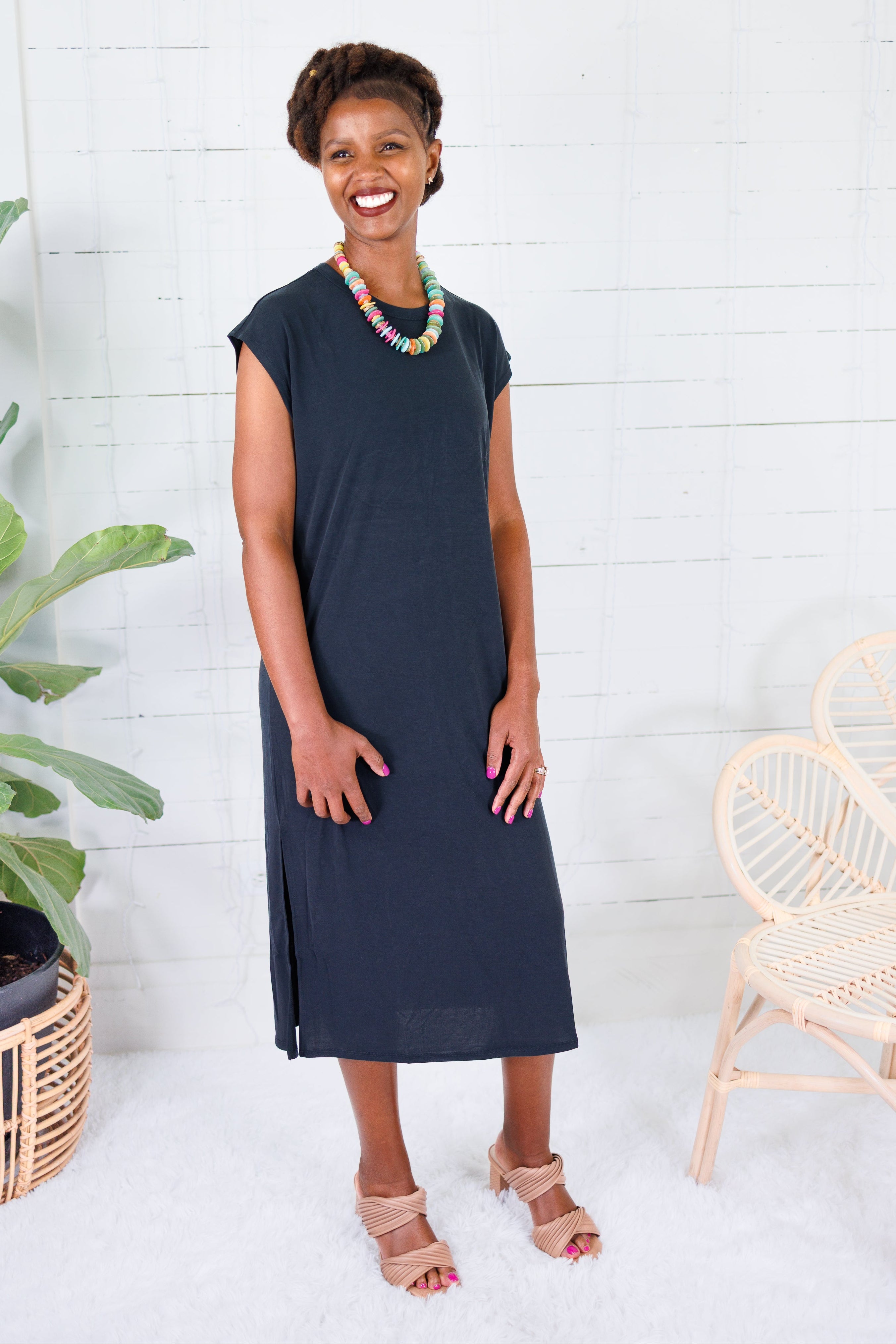Avalon Vintage Black Ultra Soft Knit Dress Be Cool 