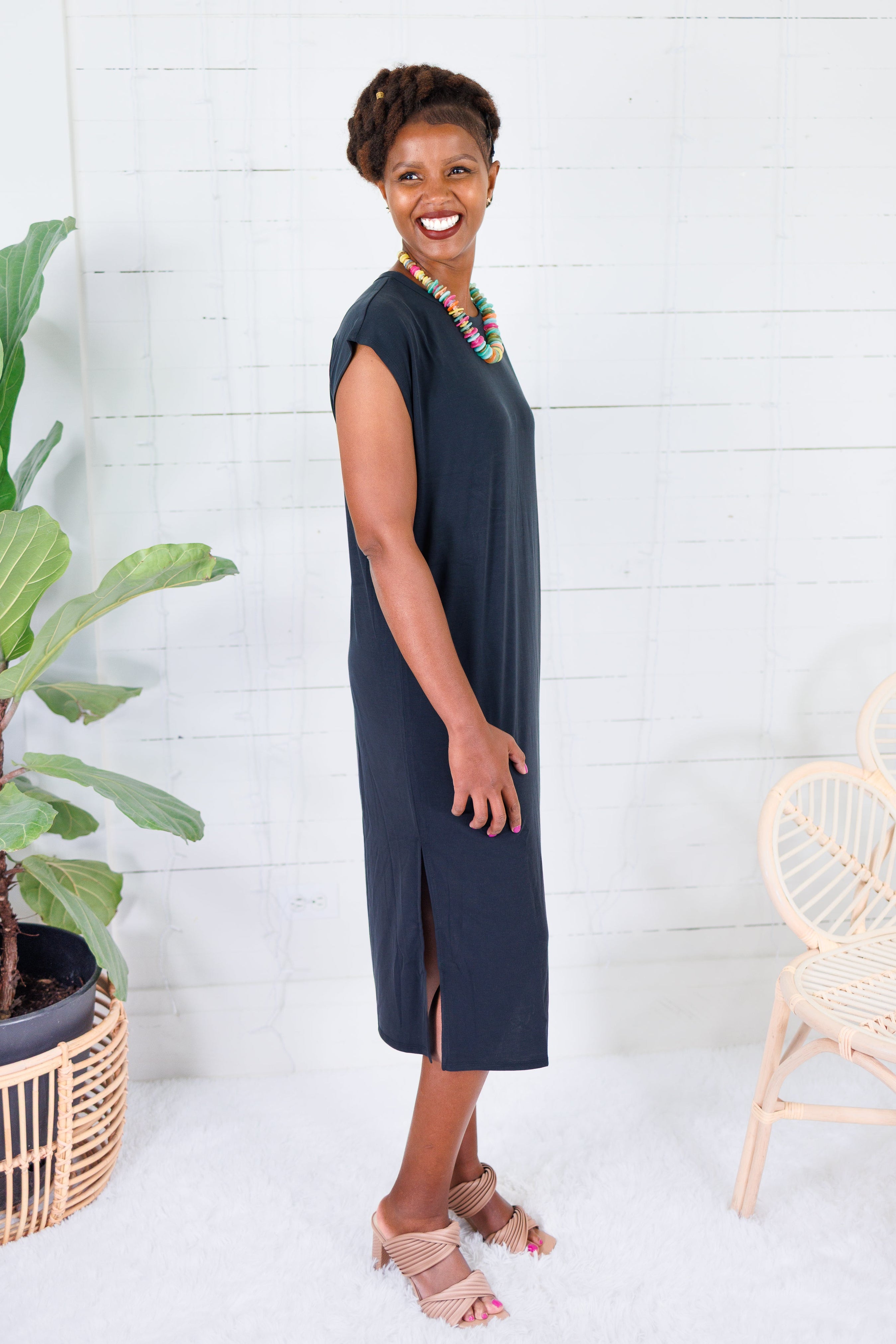 Avalon Vintage Black Ultra Soft Knit Dress Be Cool 