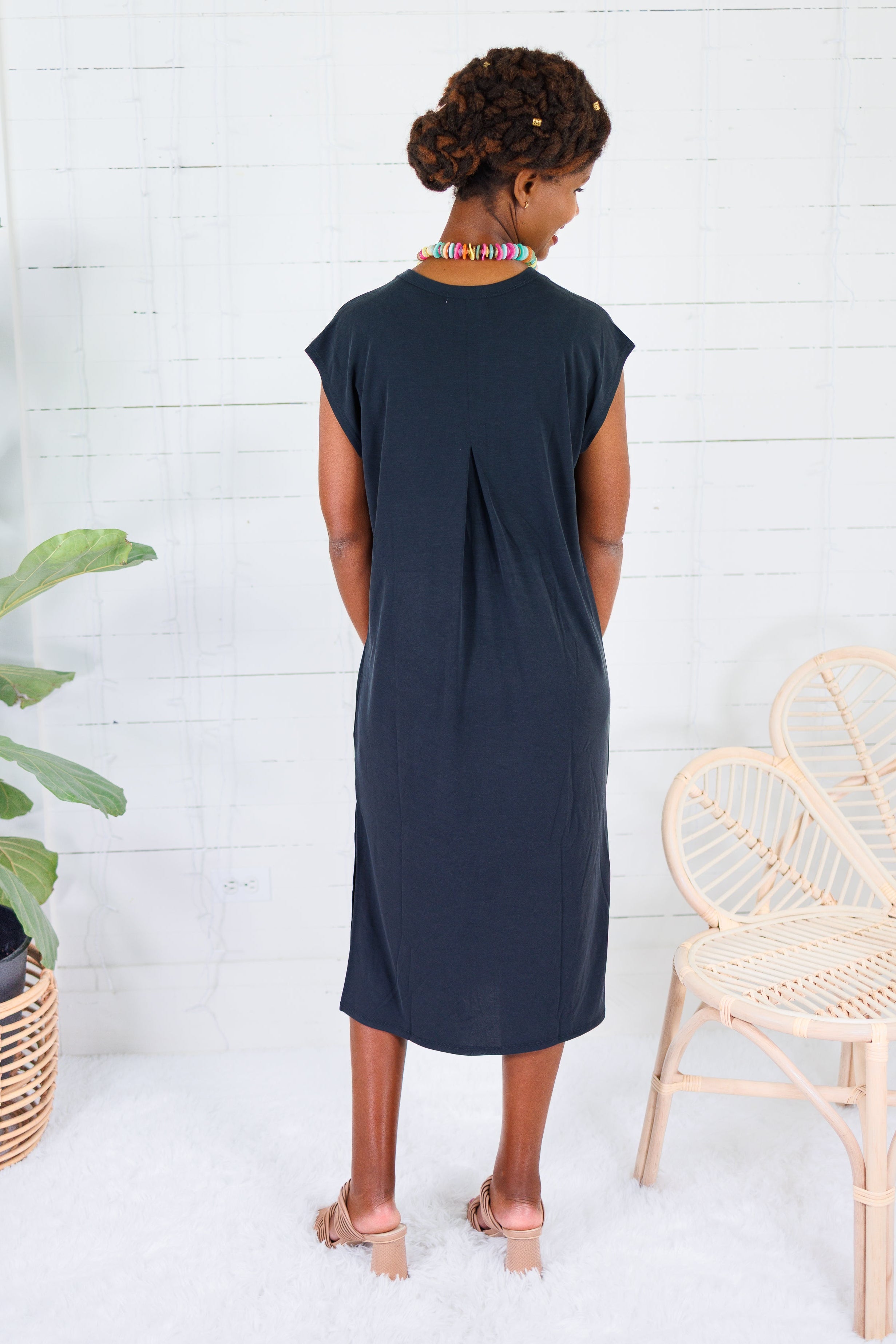 Avalon Vintage Black Ultra Soft Knit Dress Be Cool 
