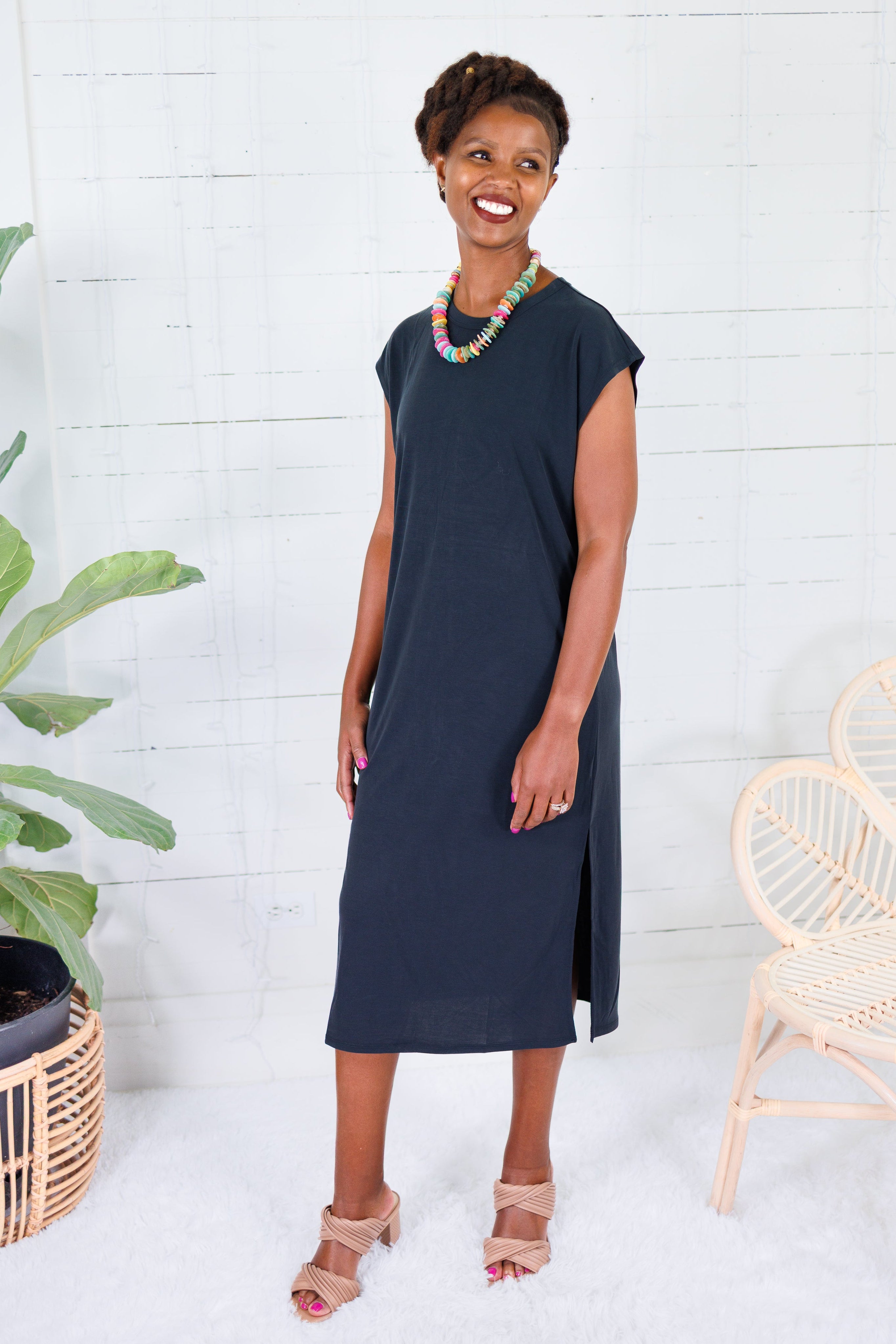 Avalon Vintage Black Ultra Soft Knit Dress Be Cool 