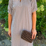 Avery Chocolate Leopard Small Crossbody Bag
