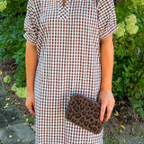 Avery Chocolate Leopard Small Crossbody Bag