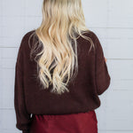 Axel Brown Turtleneck Sweater Lucy Paris