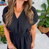Baker Black Textured Maxi Dress THML