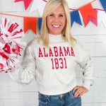 Bama Gray Mock Neck Hi-Dive Crop Sweatshirt