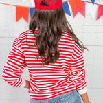 Bama Red + White Crimson Tide Hi-Dive Sweatshirt